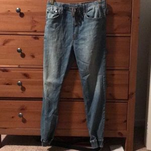 American eagle jean joggers